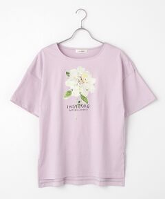 【INGEBORG40th限定】INGEBORG×中川 清美　くちなしプリントTシャツ