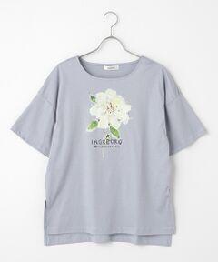 【INGEBORG40th限定】INGEBORG×中川 清美　くちなしプリントTシャツ