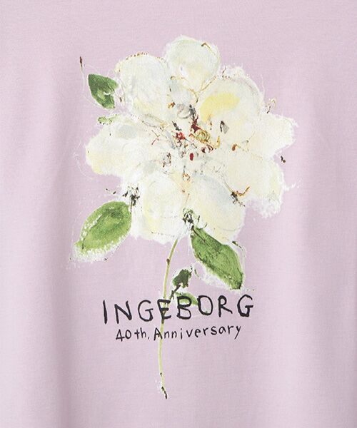 INGEBORG / インゲボルグ Tシャツ | ●【INGEBORG40th限定】INGEBORG×中川 清美　くちなしプリントTシャツ | 詳細11