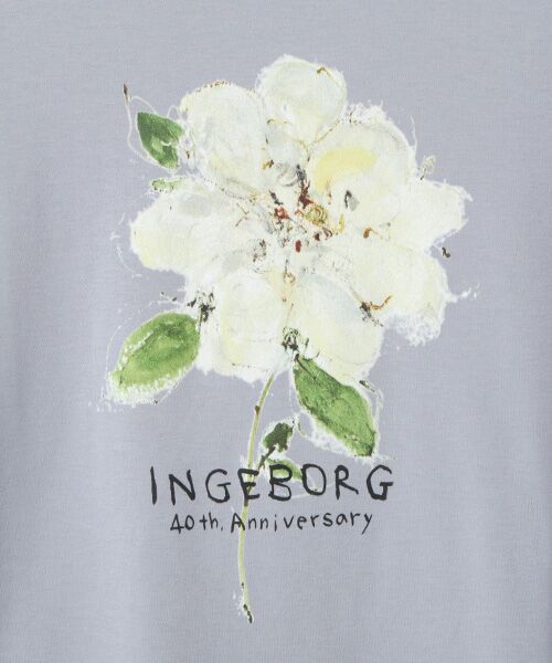 INGEBORG / インゲボルグ Tシャツ | 【INGEBORG40th限定】INGEBORG×中川 清美　くちなしプリントTシャツ | 詳細14