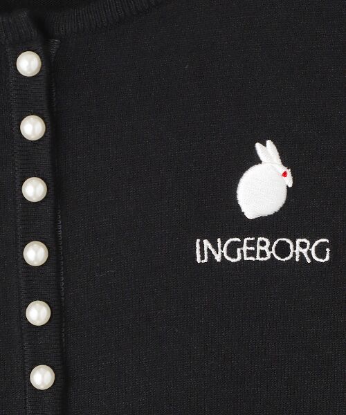 INGEBORG / インゲボルグ カーディガン・ボレロ | 珠うさぎ刺繍入りカーディガン | 詳細1