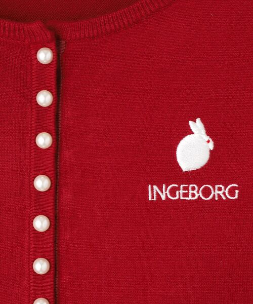 INGEBORG / インゲボルグ カーディガン・ボレロ | 珠うさぎ刺繍入りカーディガン | 詳細5