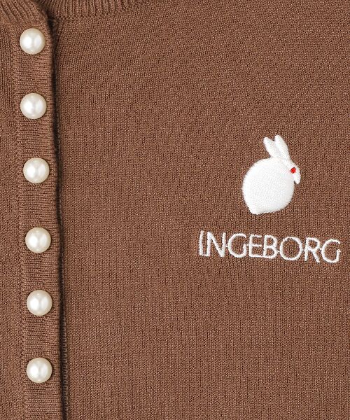 INGEBORG / インゲボルグ カーディガン・ボレロ | 珠うさぎ刺繍入りカーディガン | 詳細6
