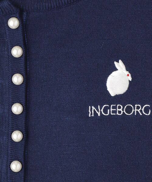 INGEBORG / インゲボルグ カーディガン・ボレロ | ●珠うさぎ刺繍入りカーディガン | 詳細7