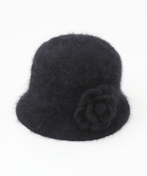 INGEBORG / インゲボルグ ハット | 【OUTLET】モールヤーンコサージュ付きニットハット | 詳細1