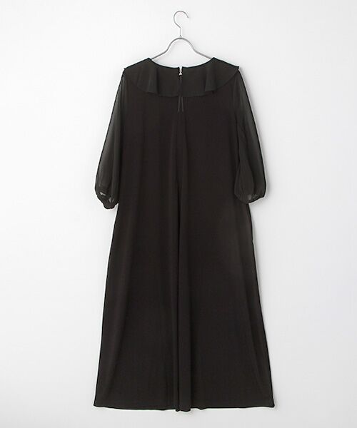 INGEBORG / インゲボルグ ロング・マキシ丈ワンピース | 【OUTLET】フリルカラーワンピース | 詳細1