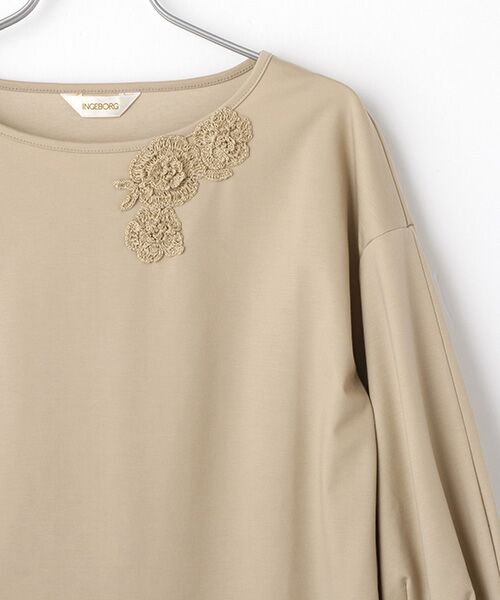 INGEBORG / インゲボルグ カットソー | 【OUTLET】モチーフ付きボリュームスリーブカットソー | 詳細4