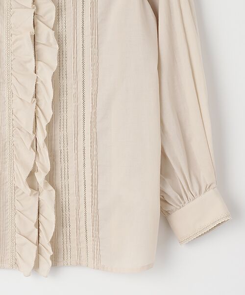 INGEBORG / インゲボルグ シャツ・ブラウス | 【OUTLET】コットンローンタックブラウス | 詳細6