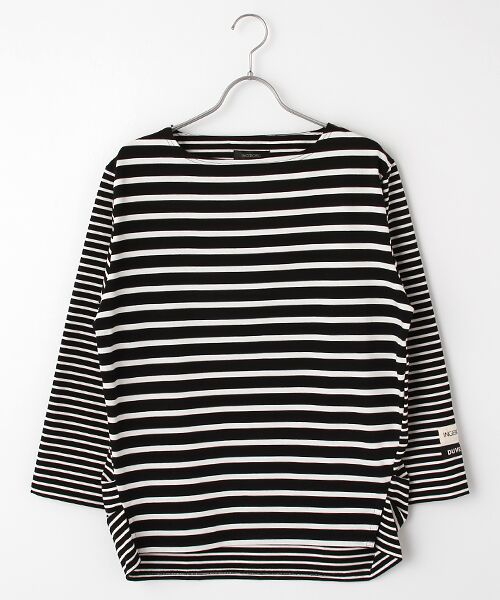 INGEBORG / インゲボルグ カットソー | 【OUTLET】【INGEBORG×Go with DUVETICA】OLONA(オローナ）ボーダープルオーバー（クロ×クロ）