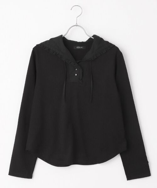 INGEBORG / インゲボルグ カットソー | 【OUTLET】フーディカットソー（クロ）