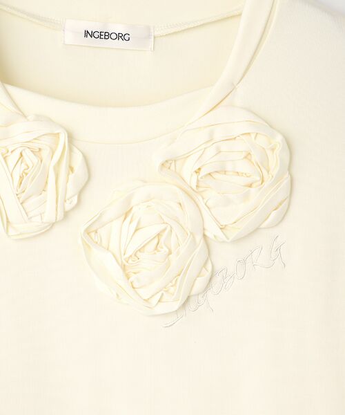 INGEBORG / インゲボルグ カットソー | 【OUTLET】ローズモチーフ付きカットソー | 詳細3