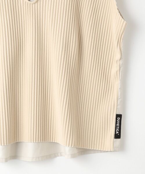 INGEBORG / インゲボルグ カットソー | 【OUTLET】【INGEBORG×Go with DUVETICA】METAURO（メタウロ）プリーツフリースTOPS | 詳細4