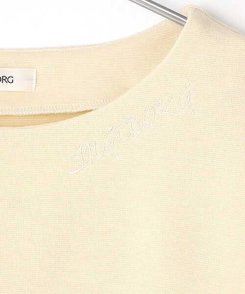 INGEBORG / インゲボルグ Tシャツ | ●ロゴ刺繍入りカットソー | 詳細5