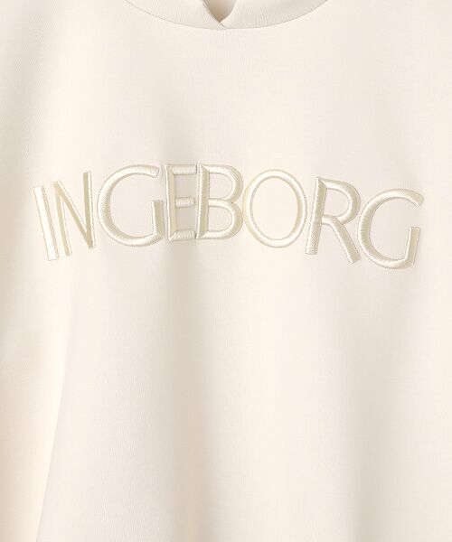 INGEBORG / インゲボルグ カットソー | ●立体ロゴ刺繍カットソー | 詳細2