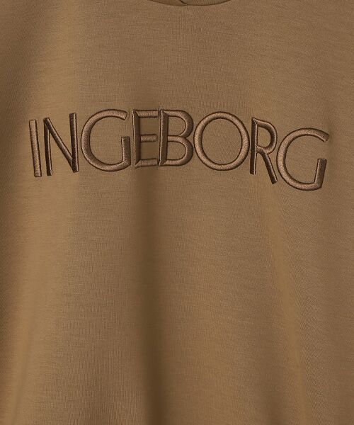 INGEBORG / インゲボルグ カットソー | ●立体ロゴ刺繍カットソー | 詳細6