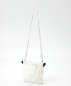 セール】 【OUTLET】モールヤーンニット巾着バッグ （ショルダー