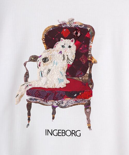 INGEBORG / インゲボルグ Tシャツ | ネコアートTシャツ | 詳細2