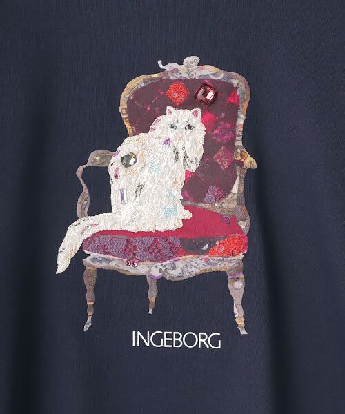 INGEBORG / インゲボルグ Tシャツ | ネコアートTシャツ | 詳細7