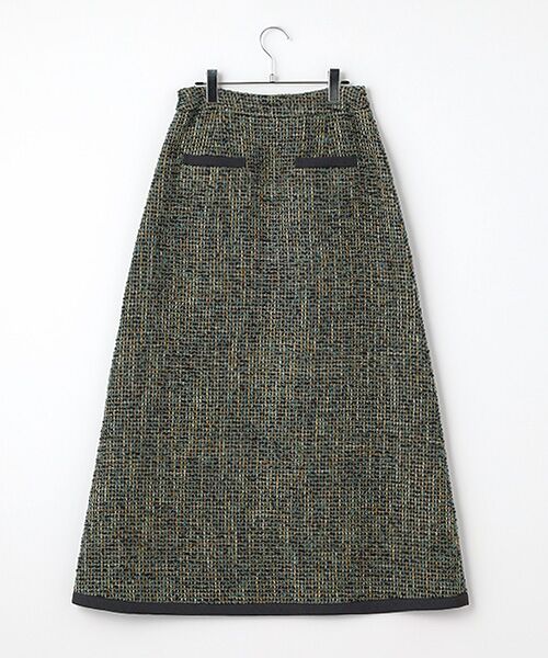 INGEBORG / インゲボルグ ロング・マキシ丈スカート | ●【INGEBORG×VIVIANO】ファンシーツイードタイトスカート | 詳細2