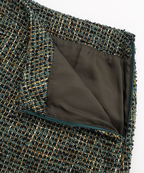 INGEBORG / インゲボルグ ロング・マキシ丈スカート | ●【INGEBORG×VIVIANO】ファンシーツイードタイトスカート | 詳細5