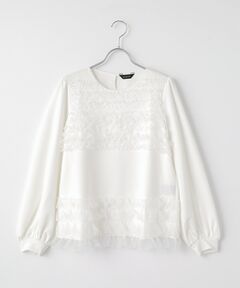 チュール使いカメリア刺繍カットソー （カットソー）｜INGEBORG