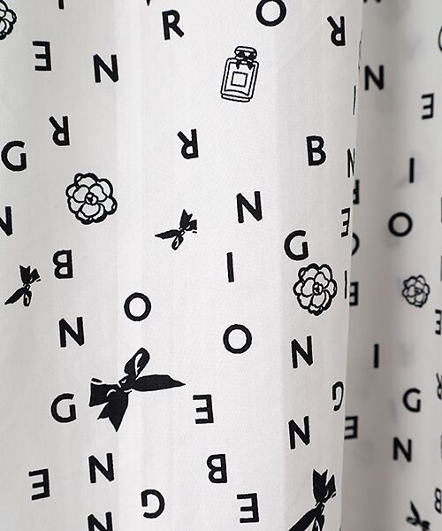 INGEBORG / インゲボルグ シャツ・ブラウス | ランダムロゴpt.リボンブラウス | 詳細2