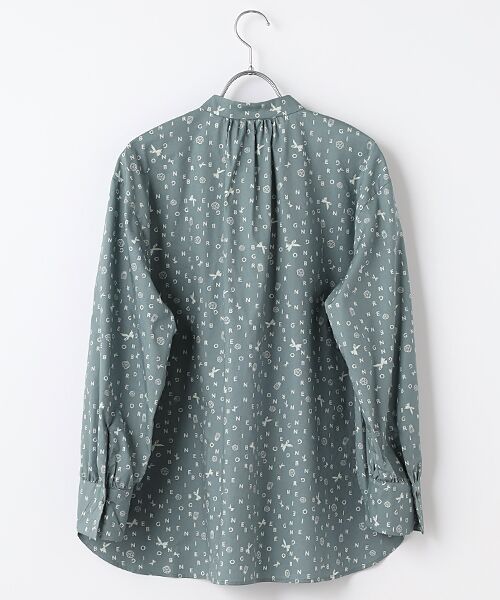 INGEBORG / インゲボルグ シャツ・ブラウス | ランダムロゴpt.リボンブラウス | 詳細4