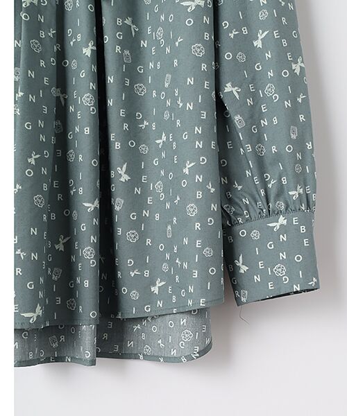 INGEBORG / インゲボルグ シャツ・ブラウス | ランダムロゴpt.リボンブラウス | 詳細6