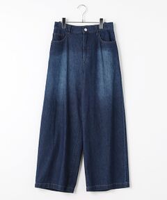 新品！□INGEBORG インゲボルグ□デニム タック・レース装飾