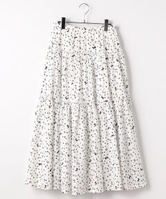 INGEBORG / インゲボルグ ロング・マキシ丈スカート | ランダムロゴpt.ティアードスカート