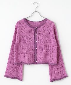 INGEBORG / インゲボルグ カーディガン・ボレロ | 【OUTLET】パッチワークニットカーディガン