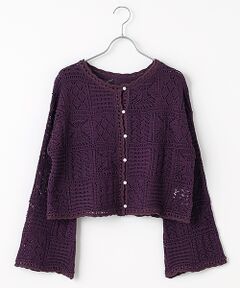 INGEBORG / インゲボルグ カーディガン・ボレロ | 【OUTLET】パッチワークニットカーディガン