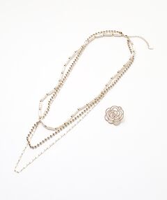 INGEBORG / インゲボルグ ネックレス・ペンダント・チョーカー | ブローチ付き3連ネックレス