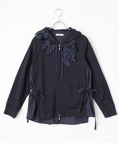 【OUTLET】リボンモチーフ付きパーカー