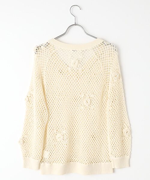 INGEBORG / インゲボルグ ニット・セーター | 【OUTLET】かぎ針Vネックセーター | 詳細2