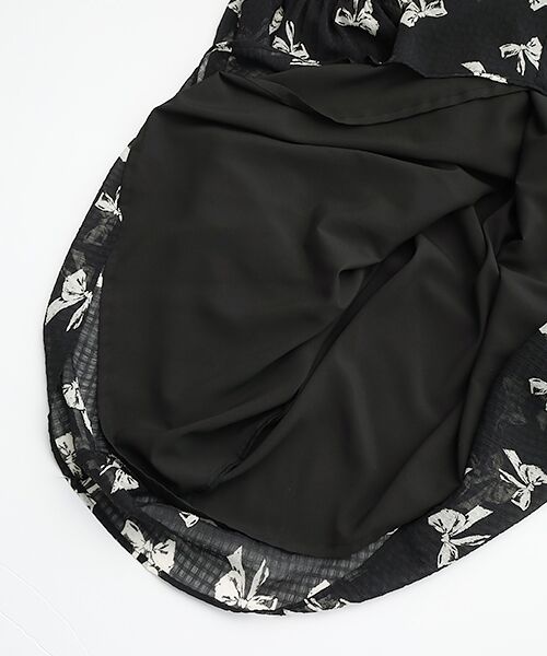 INGEBORG / インゲボルグ ロング・マキシ丈ワンピース | リボンpt.ワンピース | 詳細6