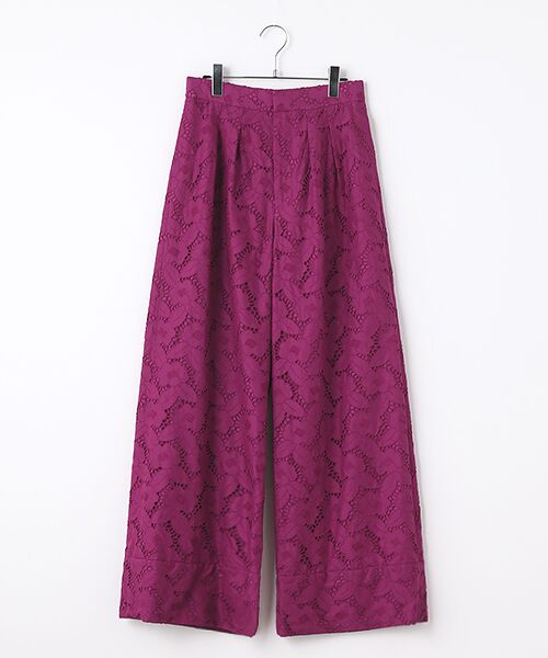 INGEBORG/インゲボルグ コットンレースパンツ マゼンタ フリーサイズ INGEBORG/インゲボルグ コットンレースパンツ マゼンタ フリーサイズ