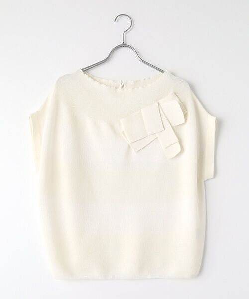 セール】 【OUTLET】リボンアクセントセーター （ニット
