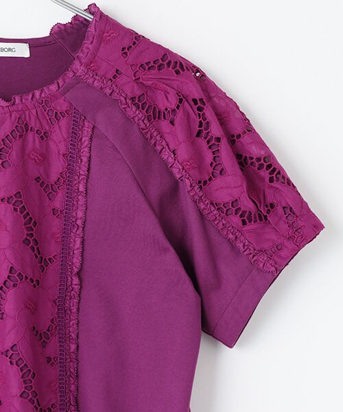 INGEBORG / インゲボルグ カットソー | コットンレース使いカットソー | 詳細4
