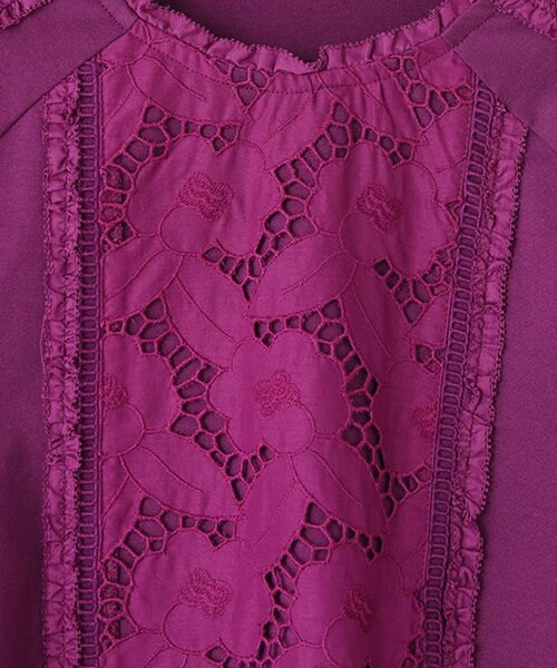 INGEBORG / インゲボルグ カットソー | コットンレース使いカットソー | 詳細6