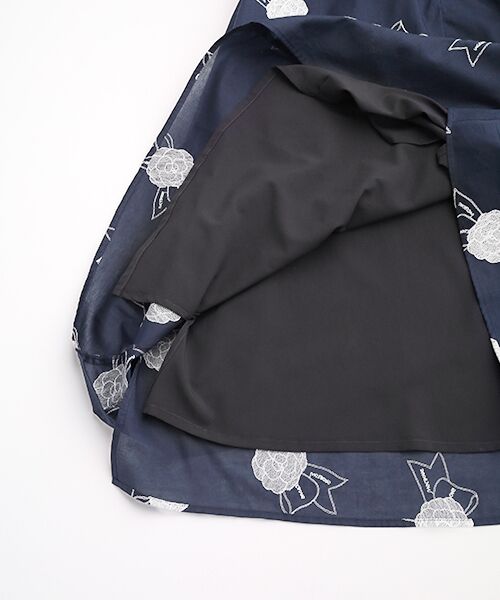 INGEBORG / インゲボルグ ロング・マキシ丈スカート | カメリアリボン刺繍スカート | 詳細7