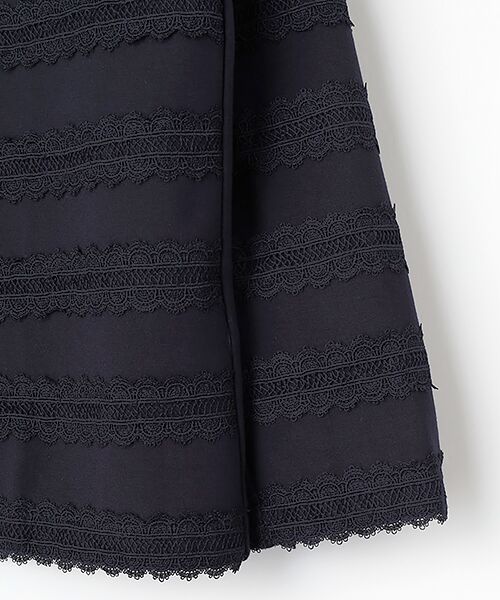 INGEBORG / インゲボルグ カーディガン・ボレロ | レース使いクルーネックカーディガン | 詳細5