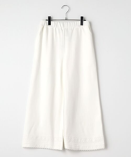 INGEBORG/インゲボルグ ●レース使いカットソーワイドパンツ オフ 9号 INGEBORG/インゲボルグ ●レース使いカットソーワイドパンツ オフ 9号