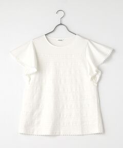 INGEBORG / インゲボルグ チュールフリル使いカットソー チュールフリル使いカットソー （カットソー）｜INGEBORG