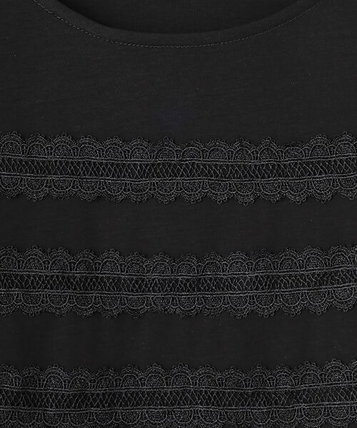 INGEBORG / インゲボルグ カットソー | レース使いフレアスリーブカットソー | 詳細1