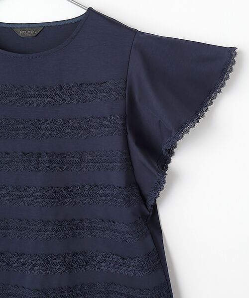 INGEBORG / インゲボルグ カットソー | レース使いフレアスリーブカットソー | 詳細4