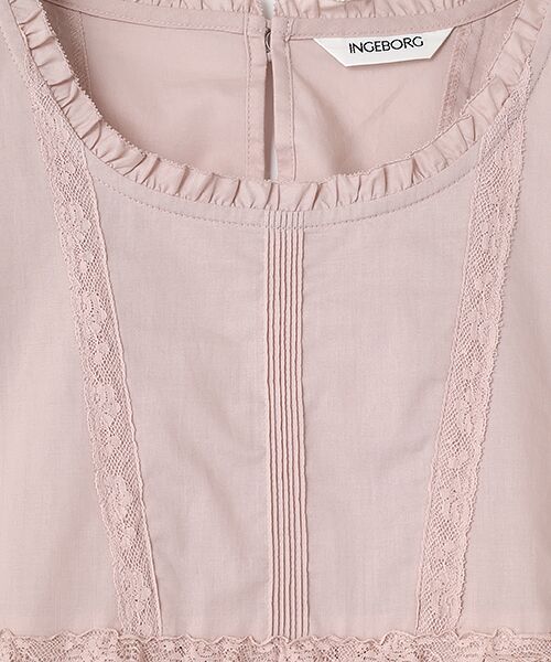 INGEBORG / インゲボルグ シャツ・ブラウス | フランス製レース使いコットンローンブラウス | 詳細3