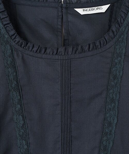 INGEBORG / インゲボルグ シャツ・ブラウス | フランス製レース使いコットンローンブラウス | 詳細7