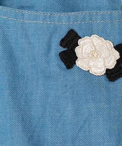INGEBORG / インゲボルグ デニムパンツ | カメリアリボン刺繍入り5.5oデニムパンツ | 詳細6
