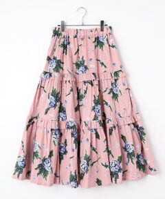 インゲボルグスカート INGEBORG インゲボルグ 秋冬 向き カサブランカ ユリ 花柄